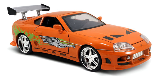 Auto A Escala 1:32 Fast & Furious - Brian's Toyota Supra Naranja