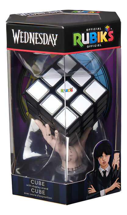 Cubo Rubik's Tonos Grises Edición Merlina - Base De Dedos Gris