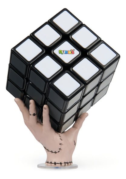 Cubo Rubik's Tonos Grises Edición Merlina - Base De Dedos Gris