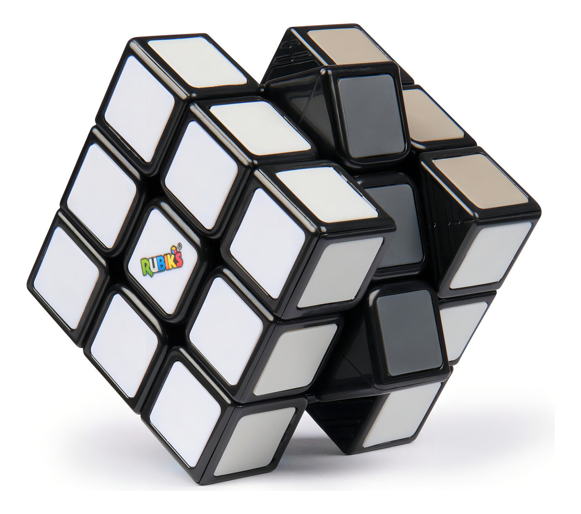 Cubo Rubik's Tonos Grises Edición Merlina - Base De Dedos Gris
