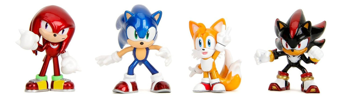 Set De 4 Figuras Jada Metalfigs - Sonic The Hedgehog 2.5''