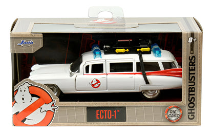Auto De Metal A Escala 1:32 Cazafantasmas - Ecto-1 Blanco