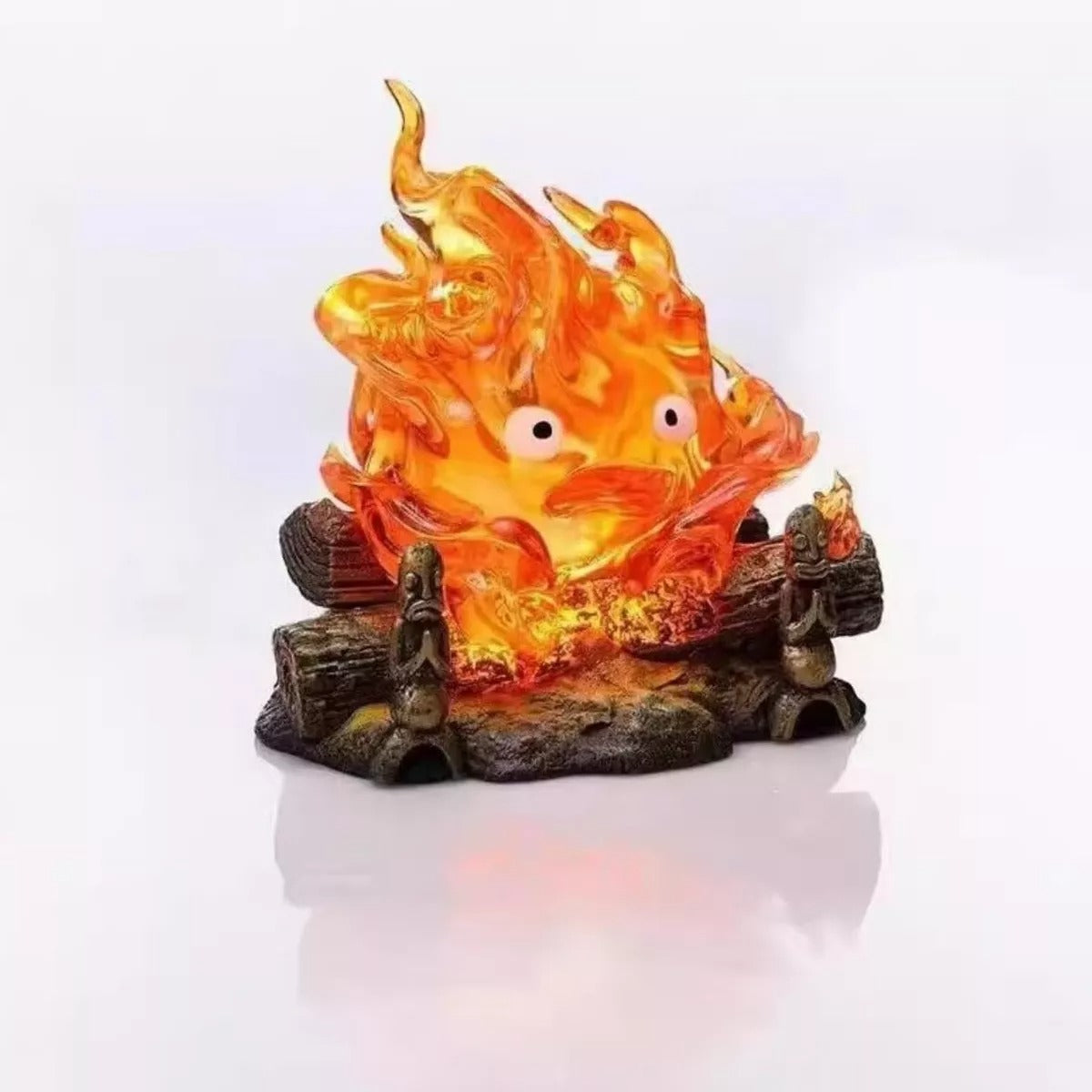 Figura Studio Ghibli Castillo Vagabundo - Calcifer Con Luz