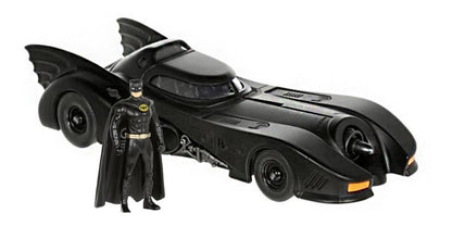 Batimovil De Metal 1:32 Con Figura Batman Tim Burton Jada