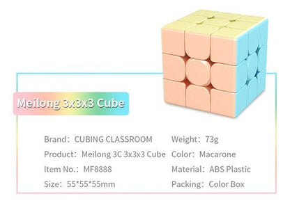 Cubo 3x3 Macaron Stickerless Speedcube Moyu - Koh Darshan