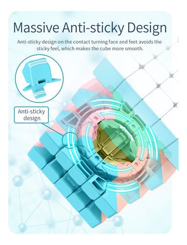 Cubo 5x5 Macaron Stickerless Speedcube Moyu - Koh Darshan