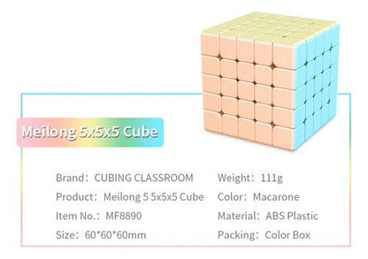 Cubo 5x5 Macaron Stickerless Speedcube Moyu - Koh Darshan