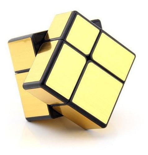 Cubo Espejo 2x2 Mirror Dorado Speedcube Qiyi - Koh Darshan