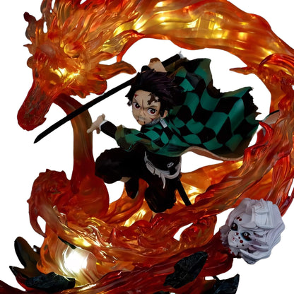 Figura Coleccionable Con Luz Led Demon Slayer Tanjiro 30 Cm - Koh Darshan