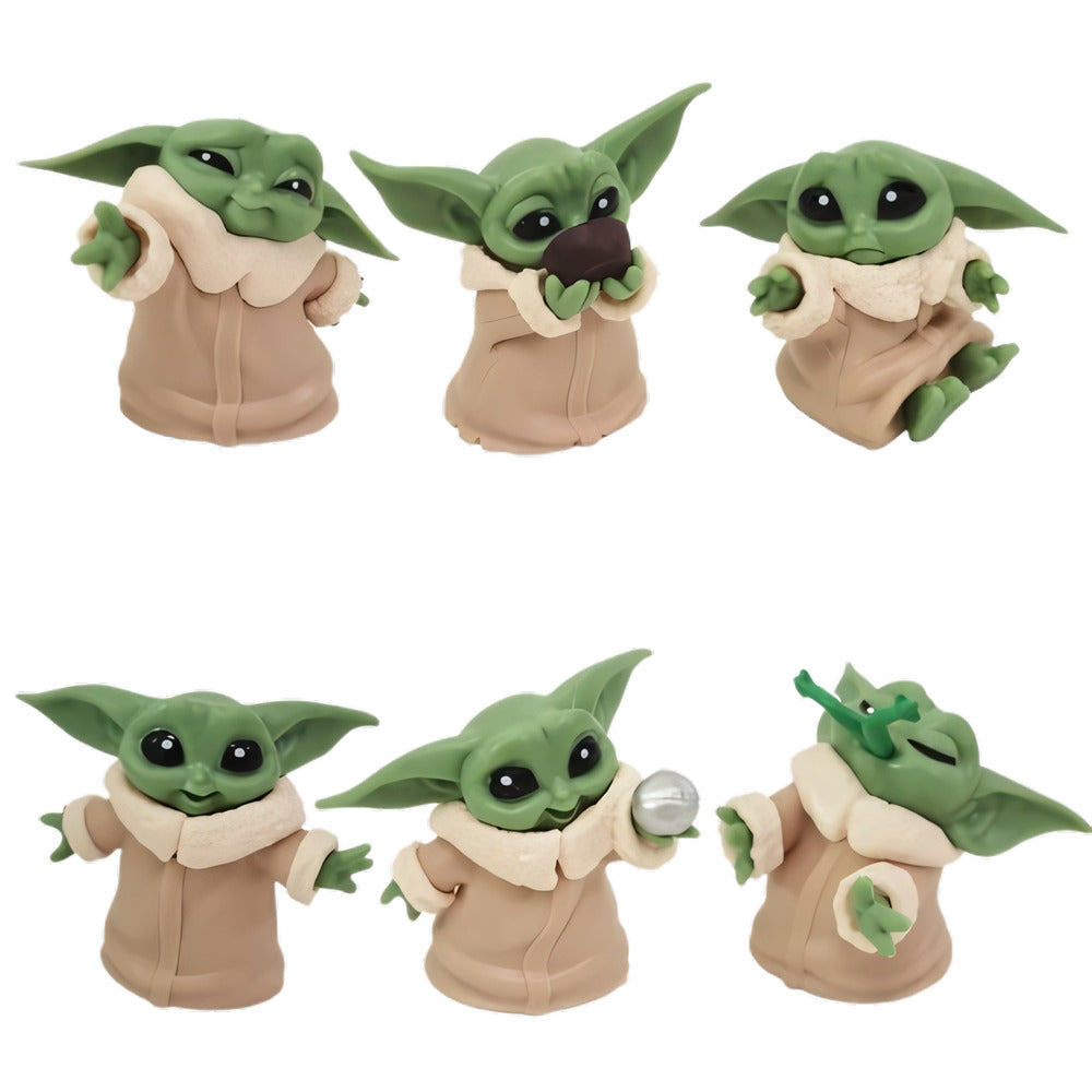 Figura Coleccionable Grogu Baby Yoda Modelo A Elegir 7 Cm - Koh Darshan