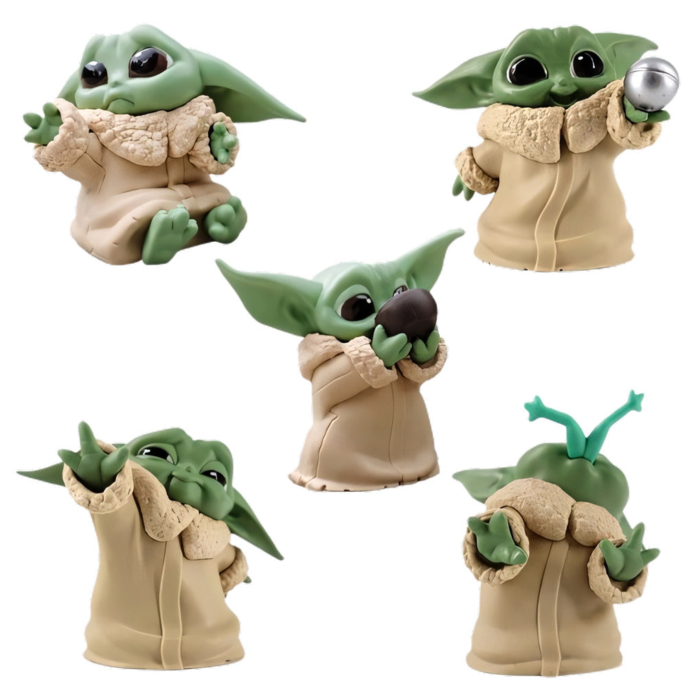 Figura Coleccionable Grogu Baby Yoda Modelo A Elegir 7 Cm - Koh Darshan