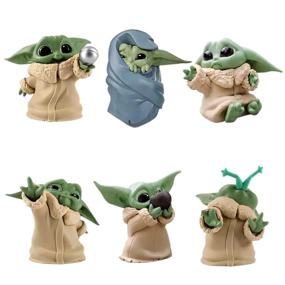 Figura Coleccionable Grogu Baby Yoda Modelo A Elegir 7 Cm - Koh Darshan