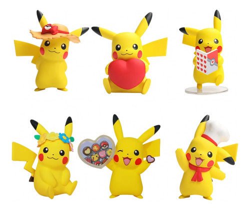 Figura Coleccionable Pokemón Pikachu Modelo A Elegir 8 Cm - Koh Darshan