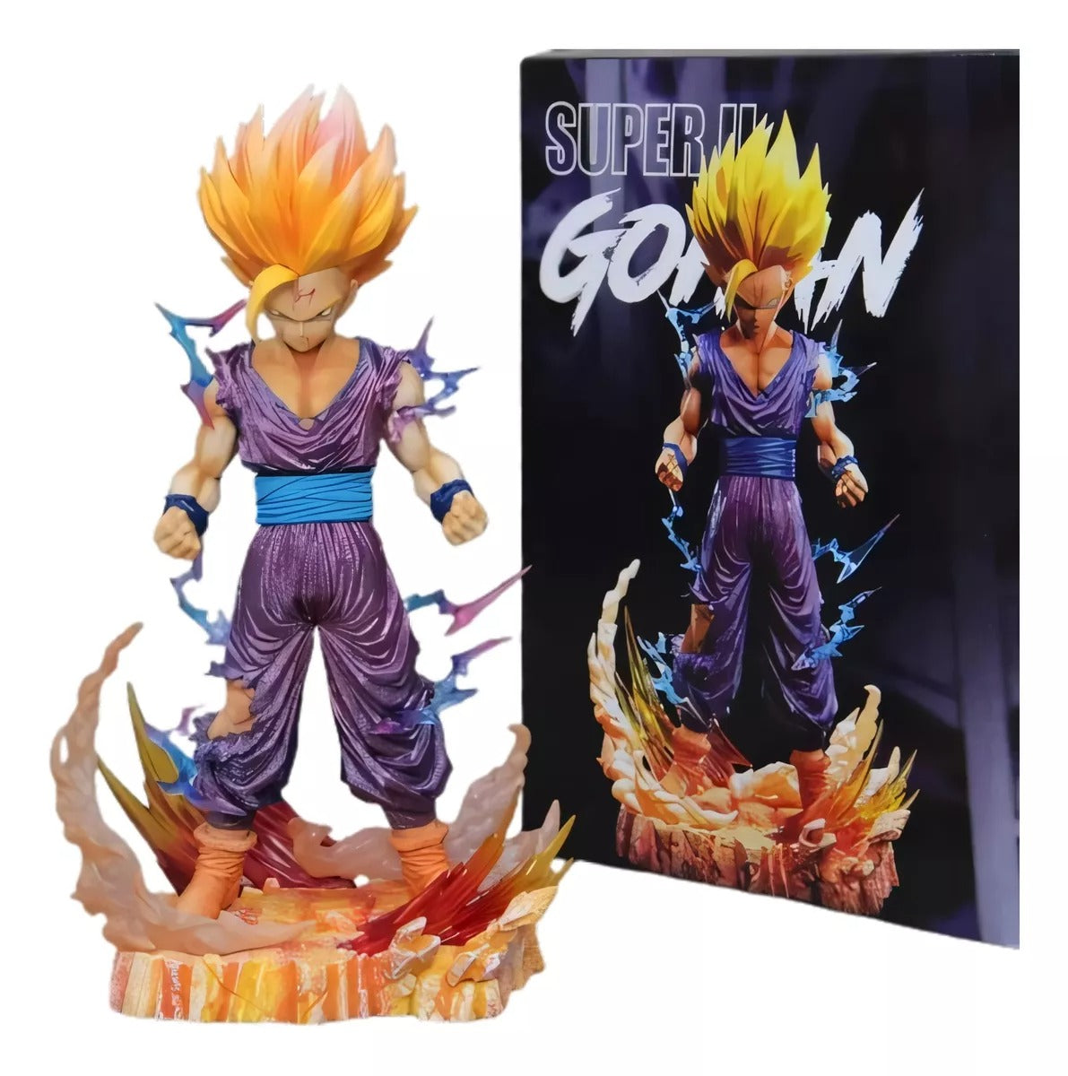 Figura Coleccionable Pvc 25 Cm - Gohan Ssj2 Dragon Ball Z - Koh Darshan