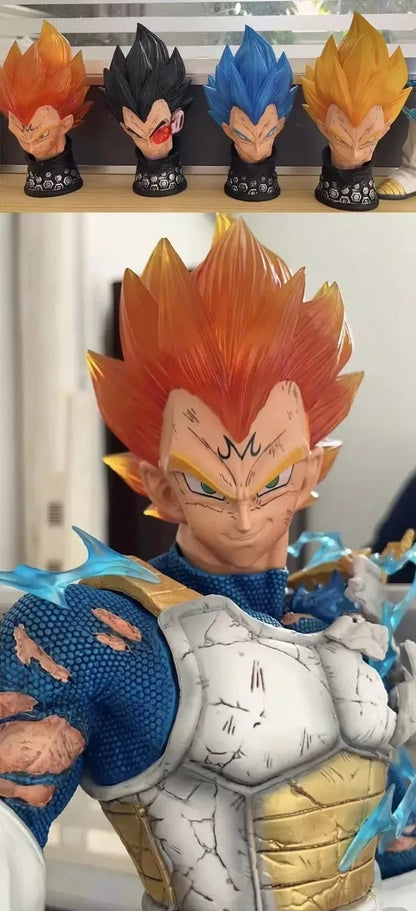 Figura De Acción Dbz Cabezas Intercambiables Led - Vegeta - Koh Darshan