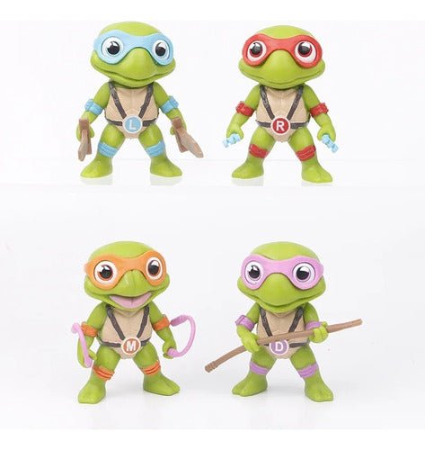 Figuras Coleccionables 8 Cm - Tortugas Ninja 4 Piezas - Koh Darshan