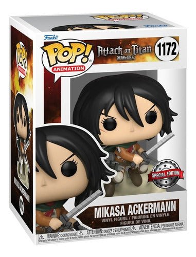 Funko Pop #1172 Attack On Titan - Mikasa Ackerman Exclusivo - Koh Darshan