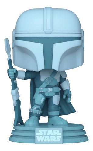 Funko Pop #345 The Mandalorian - Mando Holograma Glow - Koh Darshan