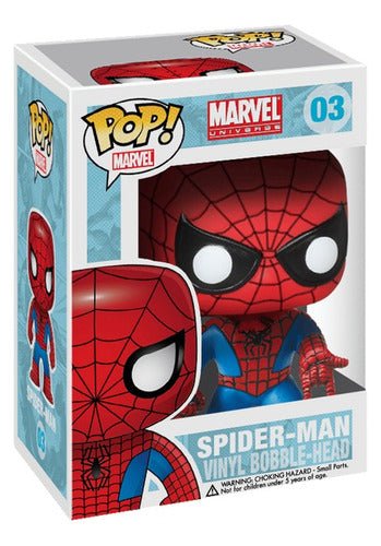 Funko Pop Marvel #03 Spiderman Version Comic Bobble Head - Koh Darshan