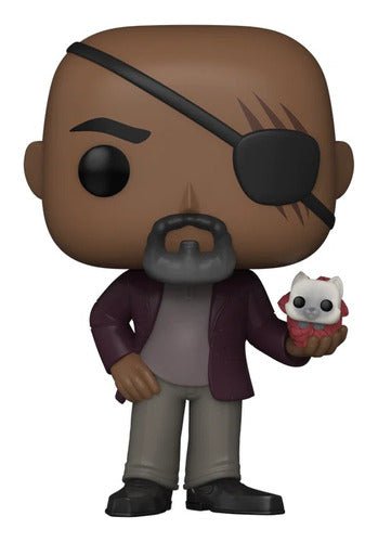 Funko Pop Marvel 1253 The Marvels - Nick Fury Con Flerkitten - Koh Darshan