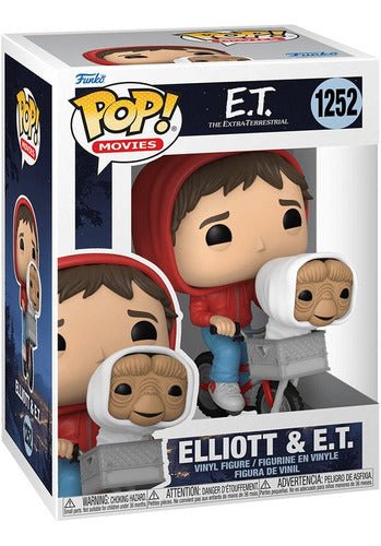 Funko Pop Movies #1252 E.t. Elliot Con E.t. En Bicicleta - Koh Darshan