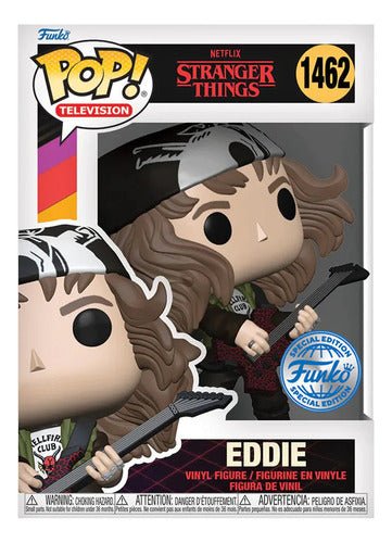 Funko Pop Tv #1462 Stranger Things - Eddie Guitarra Metálico - Koh Darshan