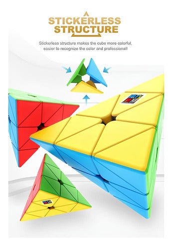 Pyraminx Stickerless Speedcube Moyu Meilong Cubing Classroom - Koh Darshan