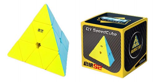 Pyraminx Stickerless Speedcube Qiyi Qi Ming S2 - Koh Darshan