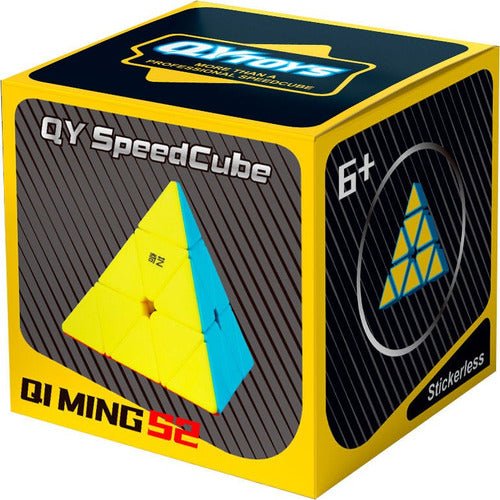 Pyraminx Stickerless Speedcube Qiyi Qi Ming S2 - Koh Darshan