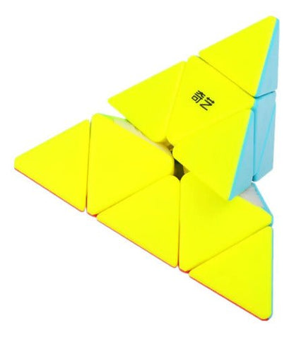 Pyraminx Stickerless Speedcube Qiyi Qi Ming S2 - Koh Darshan